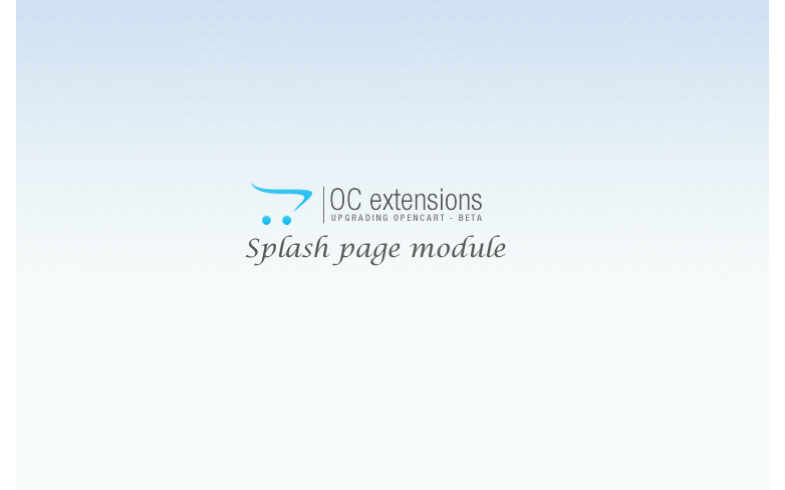 Splash Page